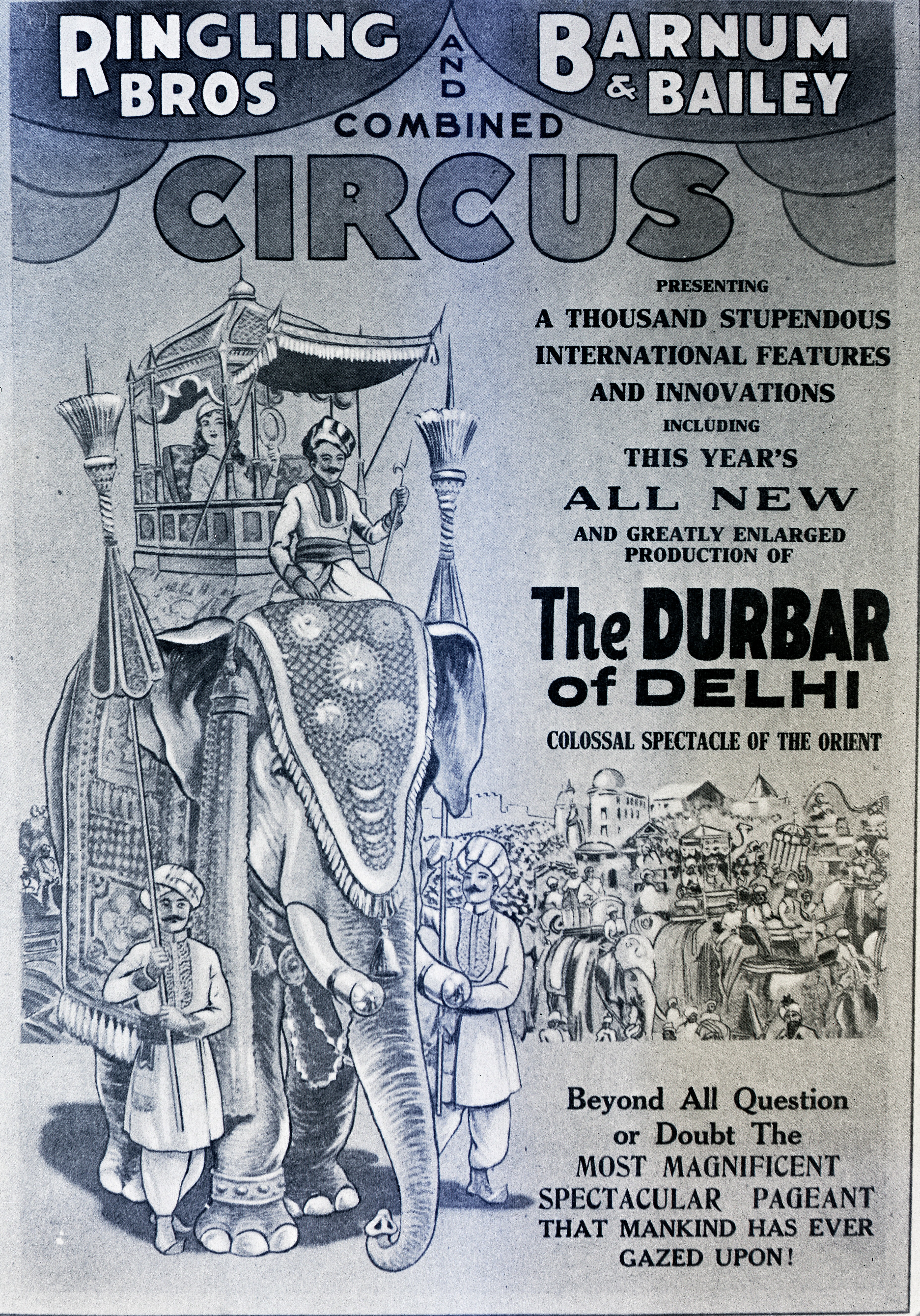 Ringling Bros Barnum   Bailey  1934 The Durbar of Delhi Poster Posted 1 of 13